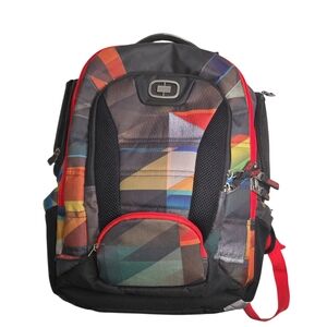 OGIO Urban Large 17” Laptop Backpack Black Spectrometric Multicolor Pattern